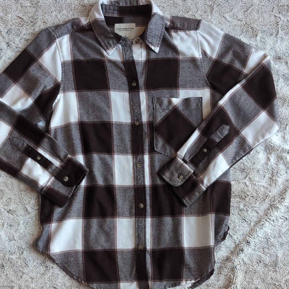 Abercrombie & Fitch Soft A&F Collection Brown Flannel